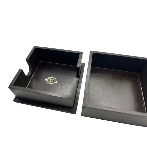 Handmade Abstract Coasters Multicolor Set of 6 Made in Venezuela - Picture 3 of 3